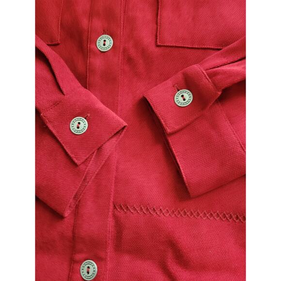 Alfred Dunner Petite Red Button Up Blazer - Size 10P - Picture 4 of 5